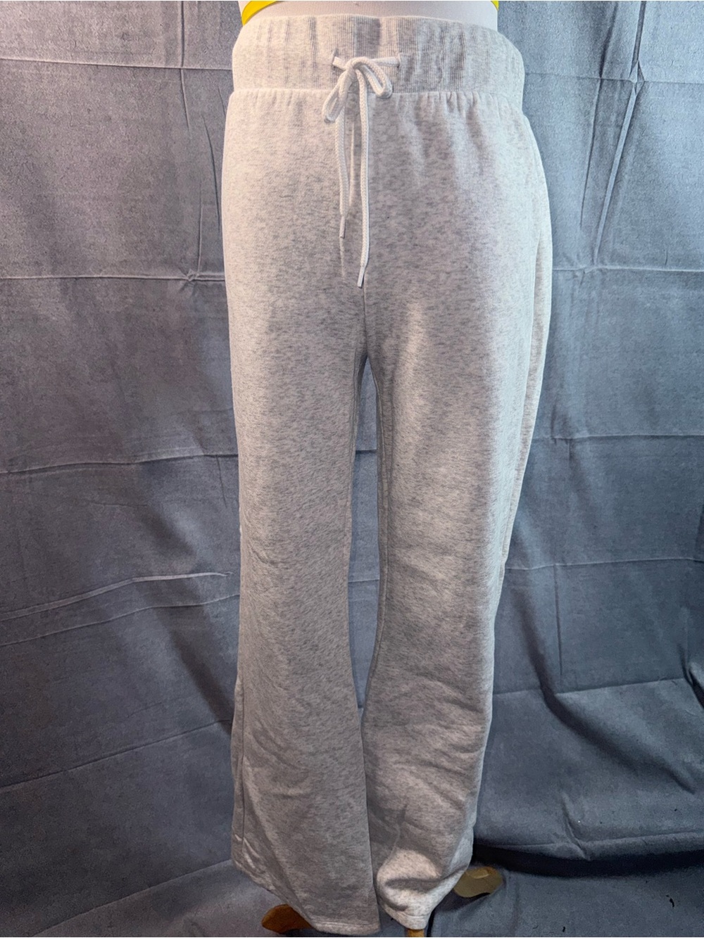 2314-No Boundaries Women's Light Gray Drawstring Sweatpants